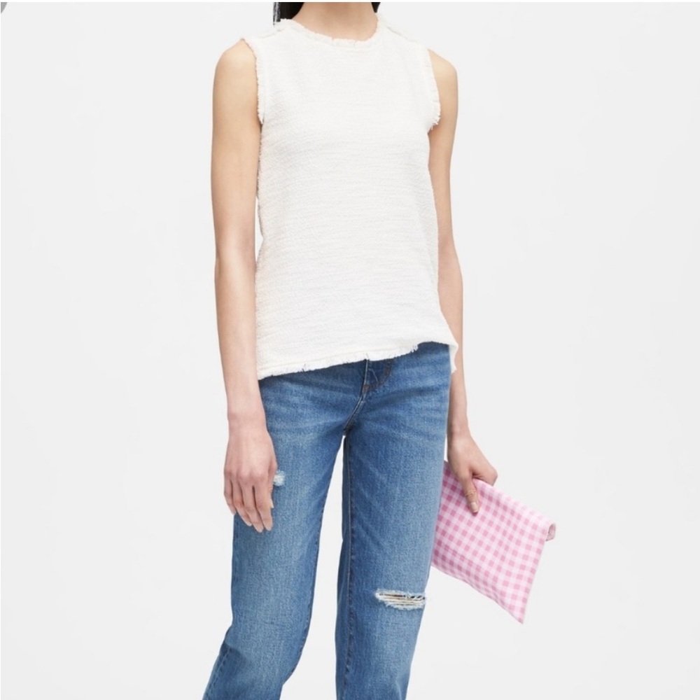 Banana Republic Boucle tweed top
